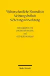 Weltanschauliche Neutralität, Meinungsfreiheit, Sicherungsverwahrung cover