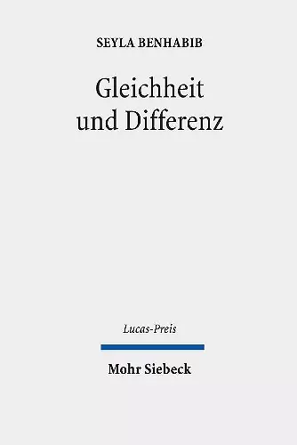 Gleichheit und Differenz cover