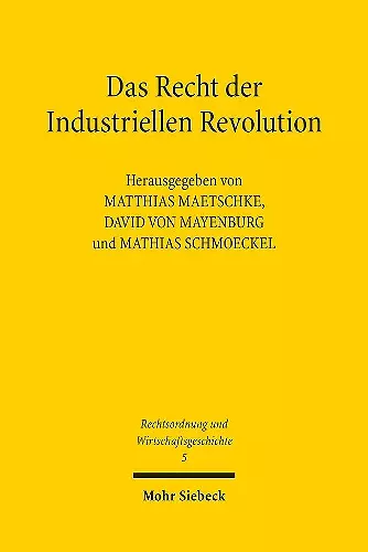 Das Recht der Industriellen Revolution cover