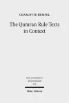 The Qumran Rule Texts in Context cover