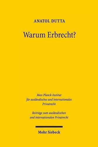 Warum Erbrecht? cover