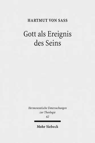 Gott als Ereignis des Seins cover