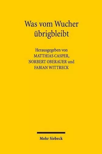 Was vom Wucher übrig bleibt cover