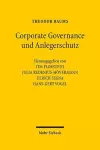 Corporate Governance und Anlegerschutz cover