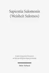 Sapientia Salomonis (Weisheit Salomos) cover