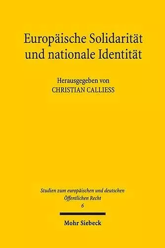 Europäische Solidarität und nationale Identität cover