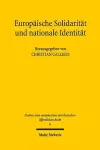 Europäische Solidarität und nationale Identität cover