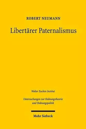 Libertärer Paternalismus cover