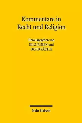 Kommentare in Recht und Religion cover