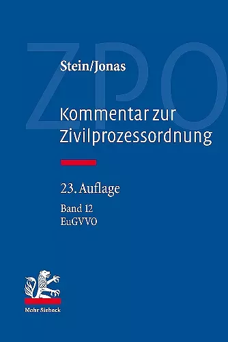 Kommentar zur Zivilprozessordnung cover