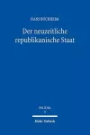 Der neuzeitliche republikanische Staat cover