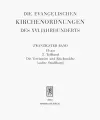 Die evangelischen Kirchenordnungen des XVI. Jahrhunderts cover