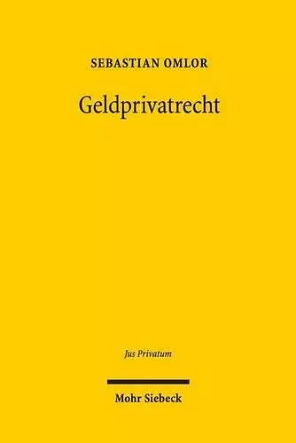 Geldprivatrecht cover