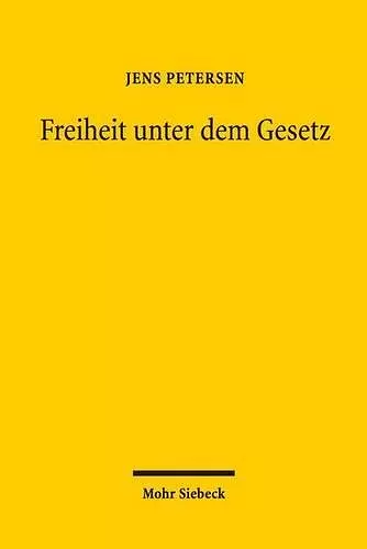 Freiheit unter dem Gesetz cover