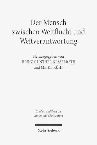 Der Mensch zwischen Weltflucht und Weltverantwortung cover