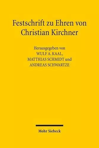 Festschrift zu Ehren von Christian Kirchner cover