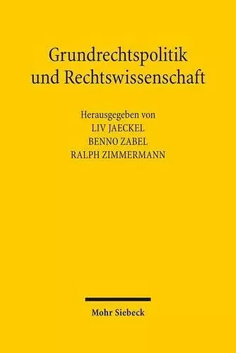 Grundrechtspolitik und Rechtswissenschaft cover