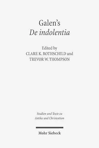 Galen's De indolentia cover