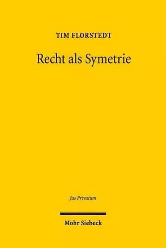 Recht als Symmetrie cover