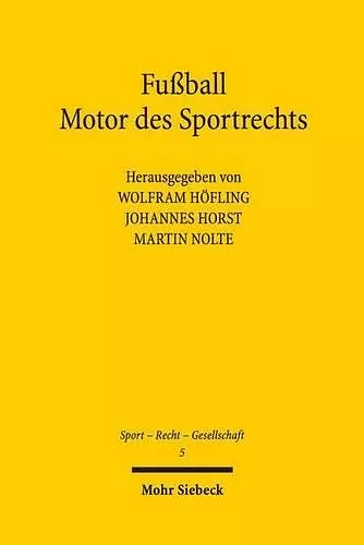 Fußball - Motor des Sportrechts cover