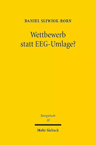 Wettbewerb statt EEG-Umlage? cover