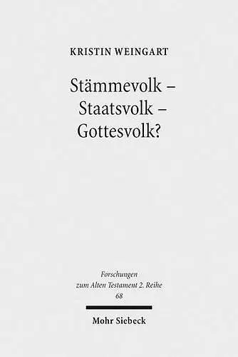 Stämmevolk - Staatsvolk - Gottesvolk? cover