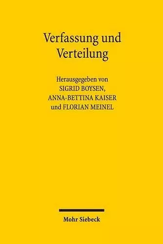 Verfassung und Verteilung cover