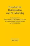 Festschrift für Dieter Martiny zum 70. Geburtstag cover