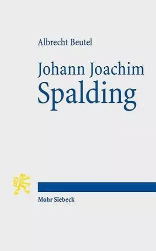 Johann Joachim Spalding cover