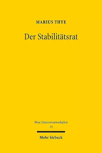 Der Stabilitätsrat cover