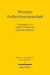 Weimarer Zivilrechtswissenschaft cover