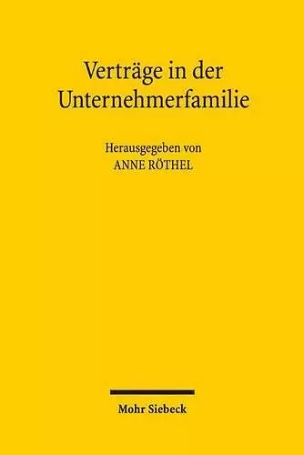 Verträge in der Unternehmerfamilie cover