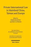 Private International Law in Mainland China, Taiwan and Europe cover