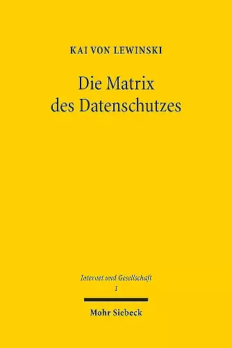 Die Matrix des Datenschutzes cover