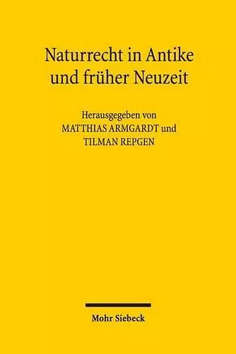 Naturrecht in Antike und früher Neuzeit cover