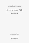 Gemeinsame Welt denken cover