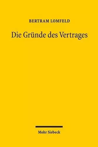 Die Gründe des Vertrages cover