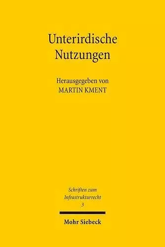 Unterirdische Nutzungen cover