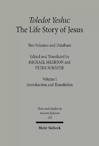 Toledot Yeshu: The Life Story of Jesus cover