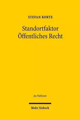 Standortfaktor Öffentliches Recht cover