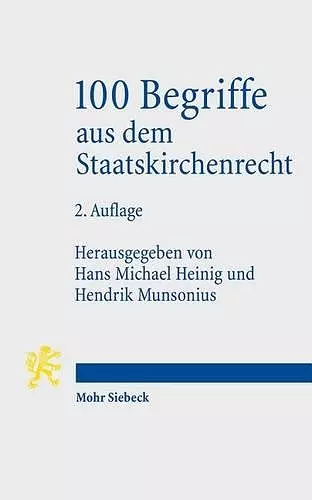 100 Begriffe aus dem Staatskirchenrecht cover