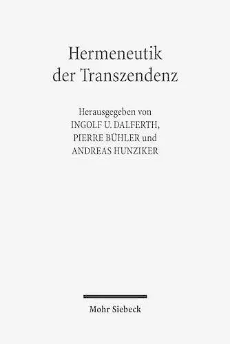 Hermeneutik der Transzendenz cover