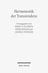 Hermeneutik der Transzendenz cover