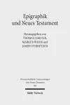 Epigraphik und Neues Testament cover