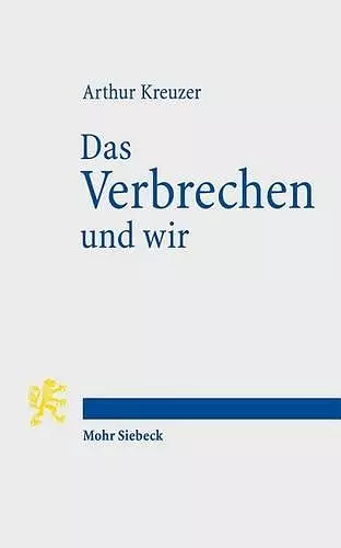 Das Verbrechen und wir cover