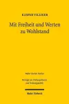 Mit Freiheit und Werten zu Wohlstand cover