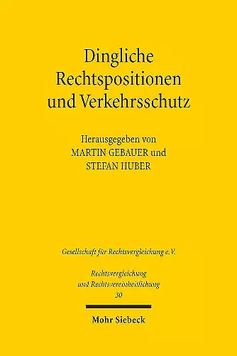 Dingliche Rechtspositionen und Verkehrsschutz cover