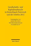 Gesellschafts- und Kapitalmarktrecht in Deutschland, Österreich und der Schweiz 2014 cover