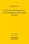 Das Gesetz über die privaten Versicherungsunternehmungen von 1901 cover