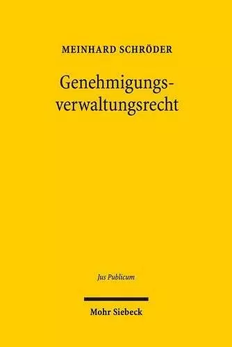 Genehmigungsverwaltungsrecht cover